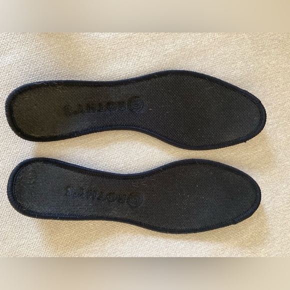 Rothy's Elegant Black Flats with Blue Highlights like new - Picture 3 of 5